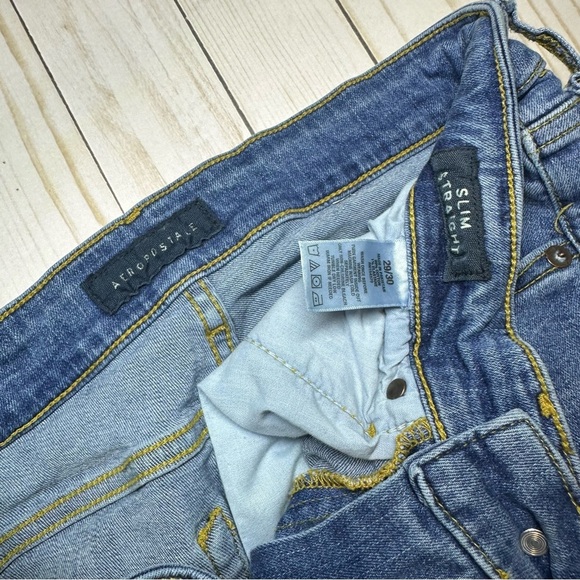 Aeropostale Blue Slim Jeans Classic Style - Picture 3 of 3